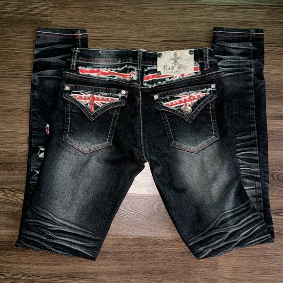 Skinny jeans with Union Jack flag cutouts - Picture 2 of 6